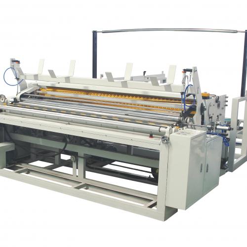 JUMBO ROLL REWINDING MACHINE